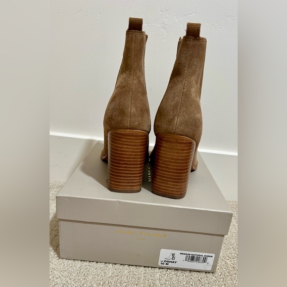 Marc Fisher Suede Heeled Ankle Boots - Picture 3 of 7